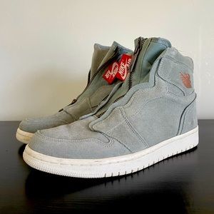 Nike Air Force One Suede Sneakers with zipper